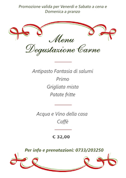 Menu per celiaci Corridonia