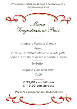 Menu per celiaci Fermo